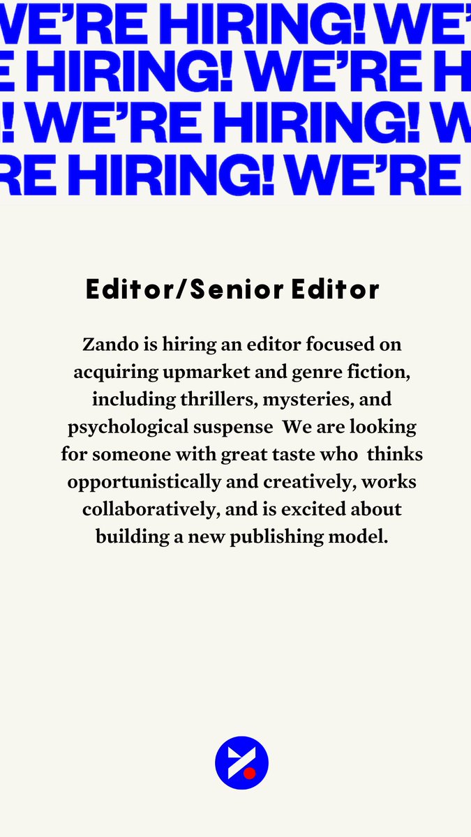 We're hiring! Learn more: publishersmarketplace.com/jobs/view.cgi?… @PocPub @LatinxinPub @DisabilityinPub @LGBTQReads