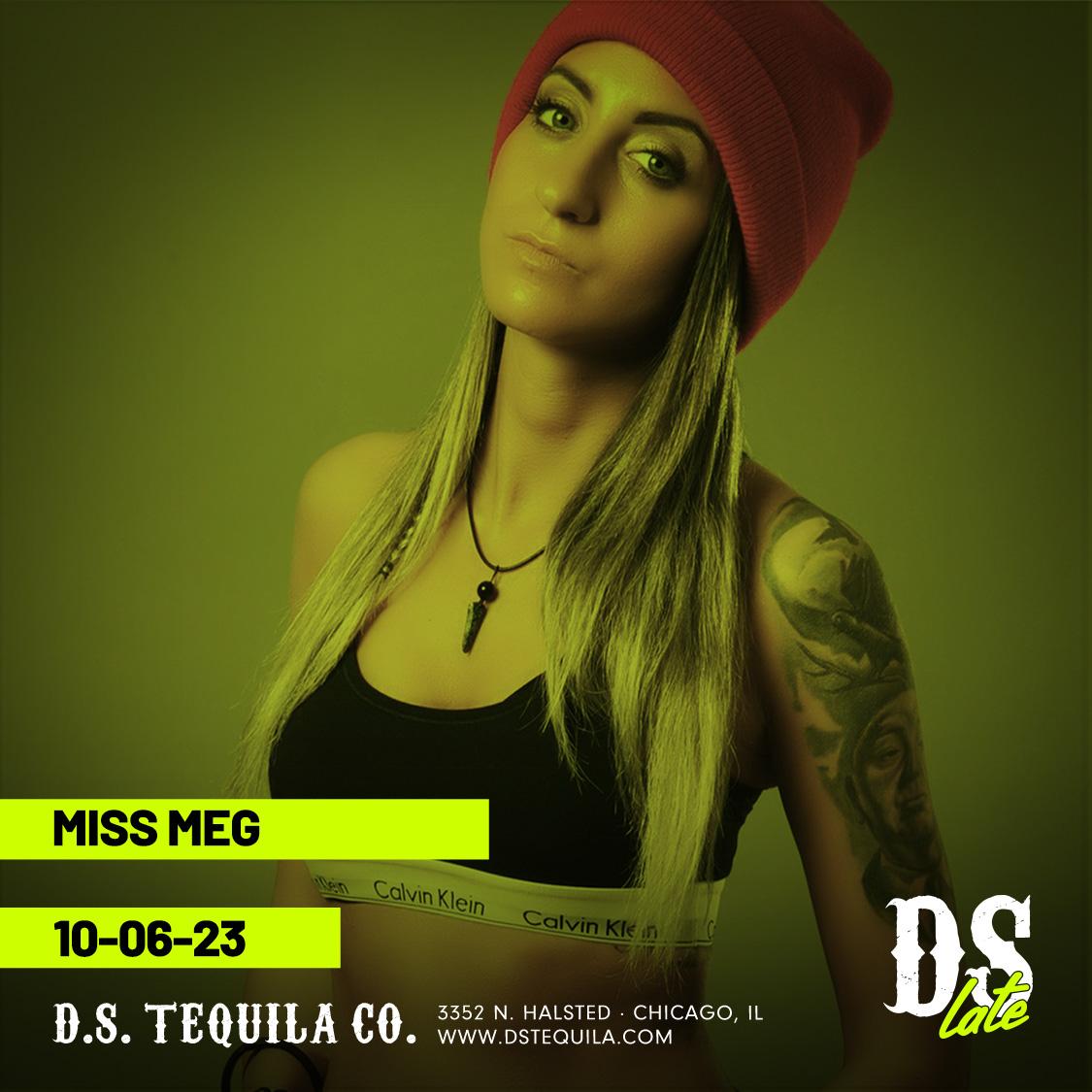 Tonight! The one and only Miss Meg on the decks for #dslate... join us until 2am!