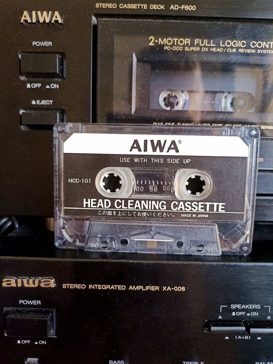 TapesFans's tweet photo. Lovely old #AIWA! This cleaning cassette is a nice addition to my collection. π€© #cassette #tape #hifi #compactcassette #vintage #audio #C60 #C90 #audiocassettes #compactcassettes #vintageaudio #analog #BASF #sony #tdk https://t.co/Q4DJm1ACCd