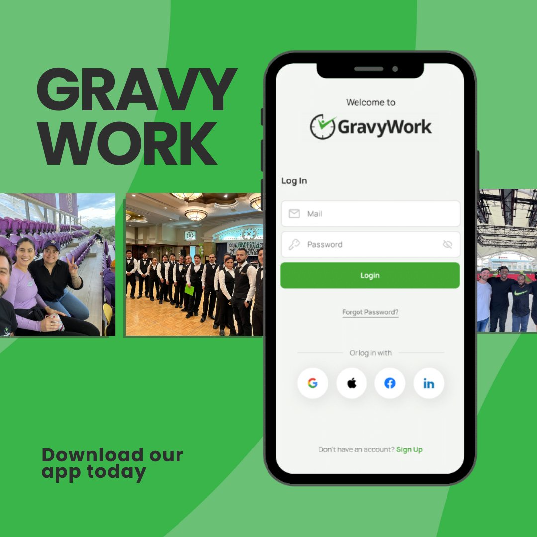 Ready for work on your terms? 📱 Download the GravyWork app today and unlock the benefits of flexible, empowering shifts. Your journey to a new work-life awaits! 💪🌟 #GravyWork #DownloadNow #WorkYourWay