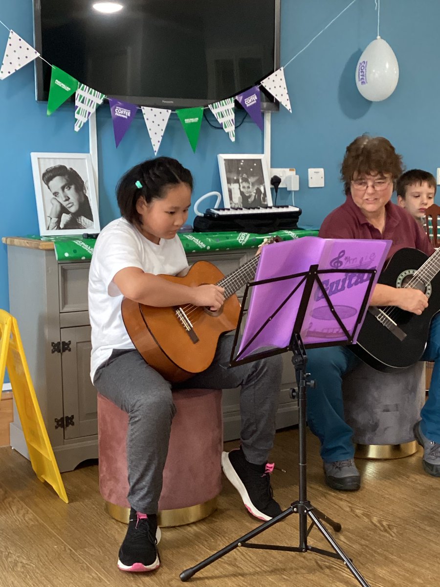 DussindalePrim1's tweet photo. Well done to our guitarists who played for the residents of Mary Chapman Court this afternoon. You were fantastic. https://t.co/8QWvZE9R5t
