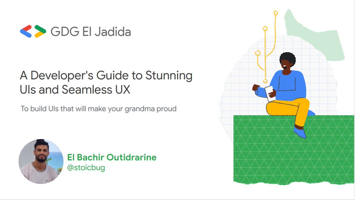 GDG_ElJadida's tweet photo. 🚀 Exciting News! 🚀 Our very first session of the UX/UI Bootcamp Series is about to kick off in just a few minutes! 🎉 Join us:
https://t.co/eBEsnt4whv https://t.co/CDVT0OPqBc