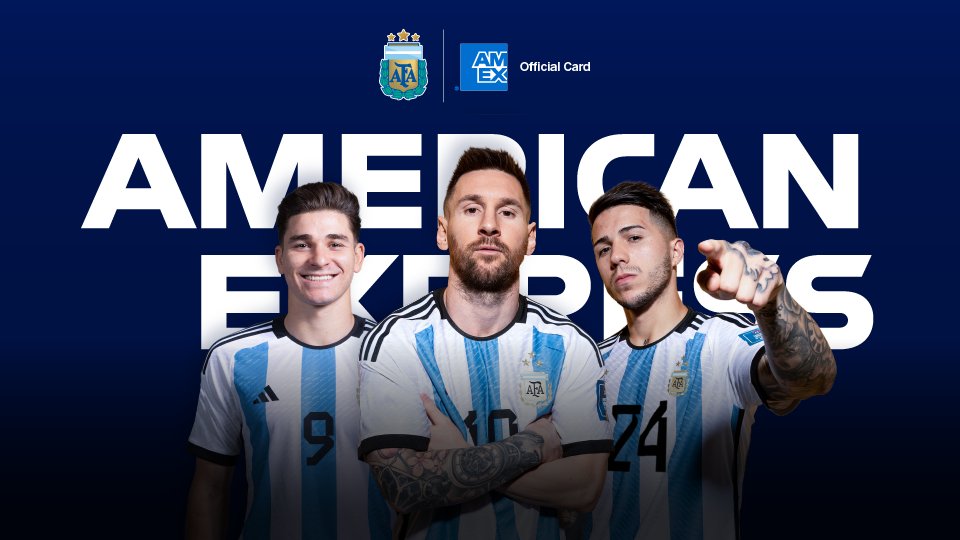 Proud to be the Official Card of the Argentine National Football teams, including the Senior National Team, the Women's National Teams and the Youth National Teams. Read how we're backing football fans with this new partnership: go.amex/sHkrTq #seleccionargentinadefutbol