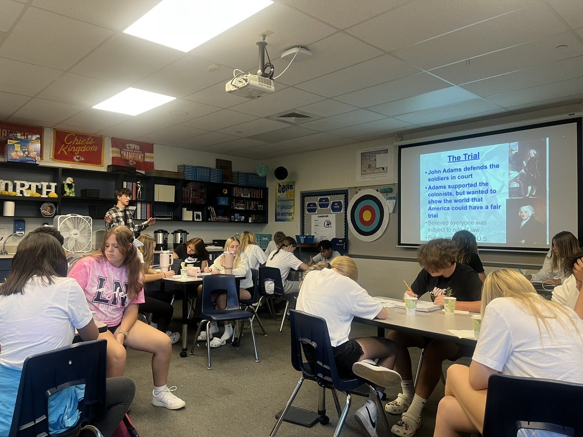 Today we learned about the Boston Massacre and Tea Party from our <a href="/LPS_EIP/">LPS53 Educational Internship Program</a> student Brodie. We enjoyed some tea and cookies as well.
