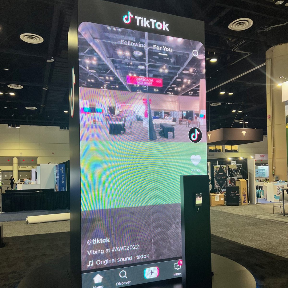 MatrixVisual's tweet image. Thrilled to have been part of TikTok's electrifying presence at AWE Expo 2023! Our LED panels lit up the show, making a lasting impression  

#LEDInnovation #matrixvisual #audiovisual #LED #stagedesign #installations #exhibits #production #privateevents #corporateevents #touring
