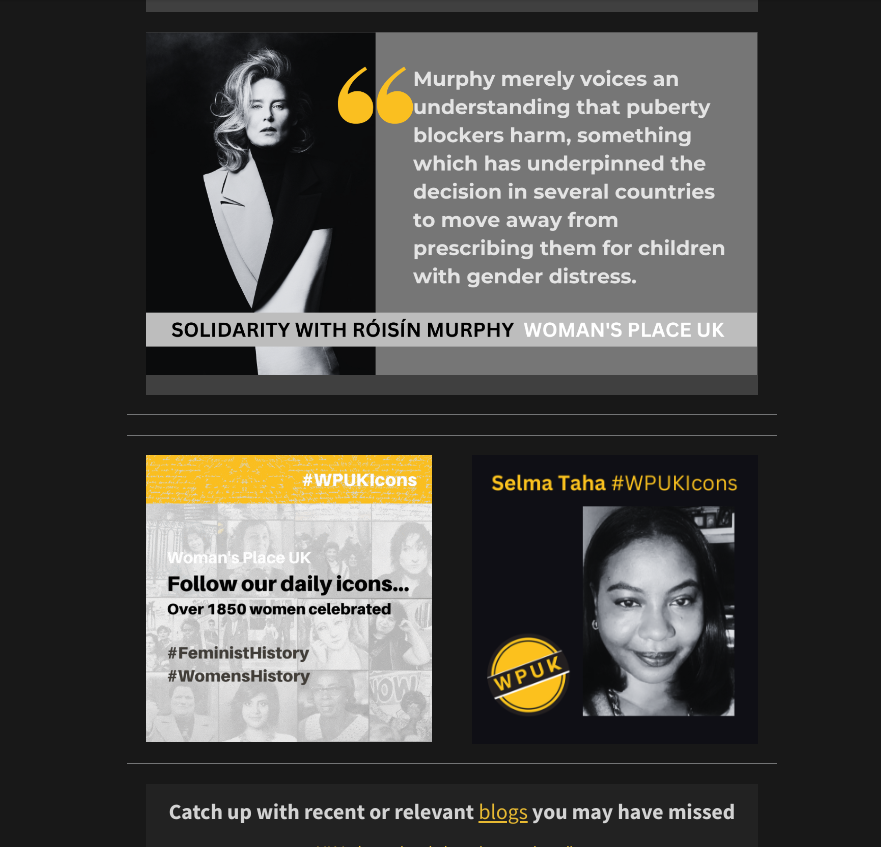 Womans_Place_UK's tweet photo. To read our latest #WPUKNewsletter 
https://t.co/VnQq65ICom
To subscribe 
https://t.co/0t2l20nSry
#WPUKPress #WPUK #DefendingWomensSpaces #SexMatters #SexNotGender #WomensRights https://t.co/Q9zqqBPPeB
