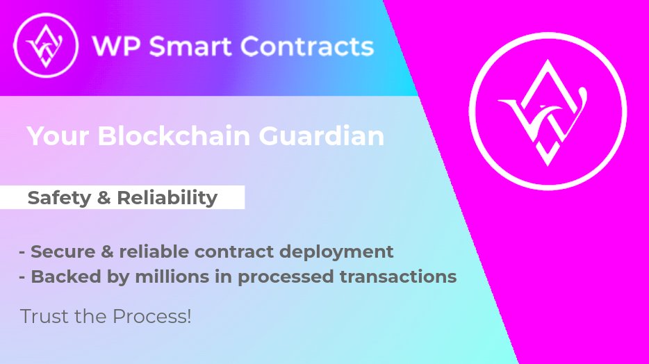 Trust is everything in the blockchain world. Our Smart Contract Launcher offers a secure and reliable solution backed by millions of dollars in processed transactions. Your peace of mind is our priority!
launcher.wpsmartcontracts.com

#BlockchainSecurity #ReliableTech #WPSmartContracts