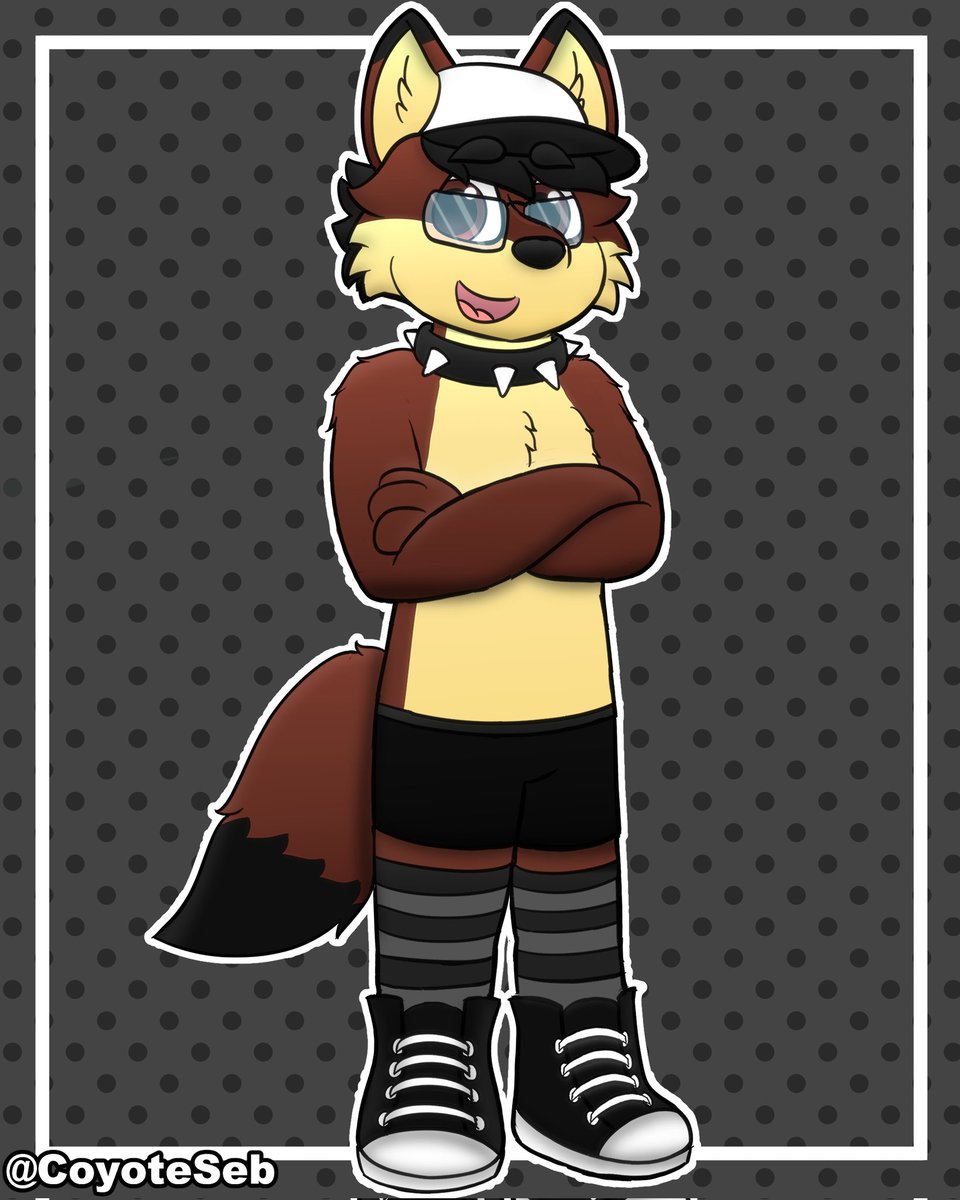 CoyoteSeb's tweet image. Finally finished doing this challenge 🧢🩲

#furryart #furryartwork #furry #drawingchallenge