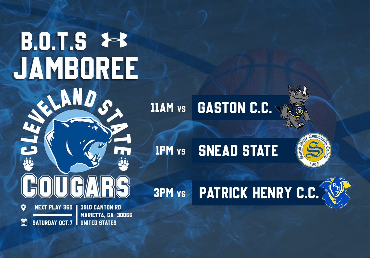 ‼️4 YEAR COACHES‼️ Catch us at the #BOTSJamboree this weekend!! This will be a loaded event!! #SHOWTIME #GOCOUGARS 🔵⚪️🔵