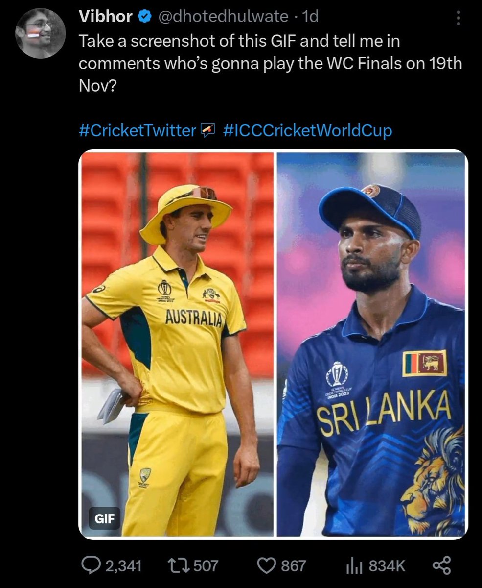 prassana86's tweet photo. @dhotedhulwate SL vs AUS 🙃 https://t.co/YYkR6bEweL