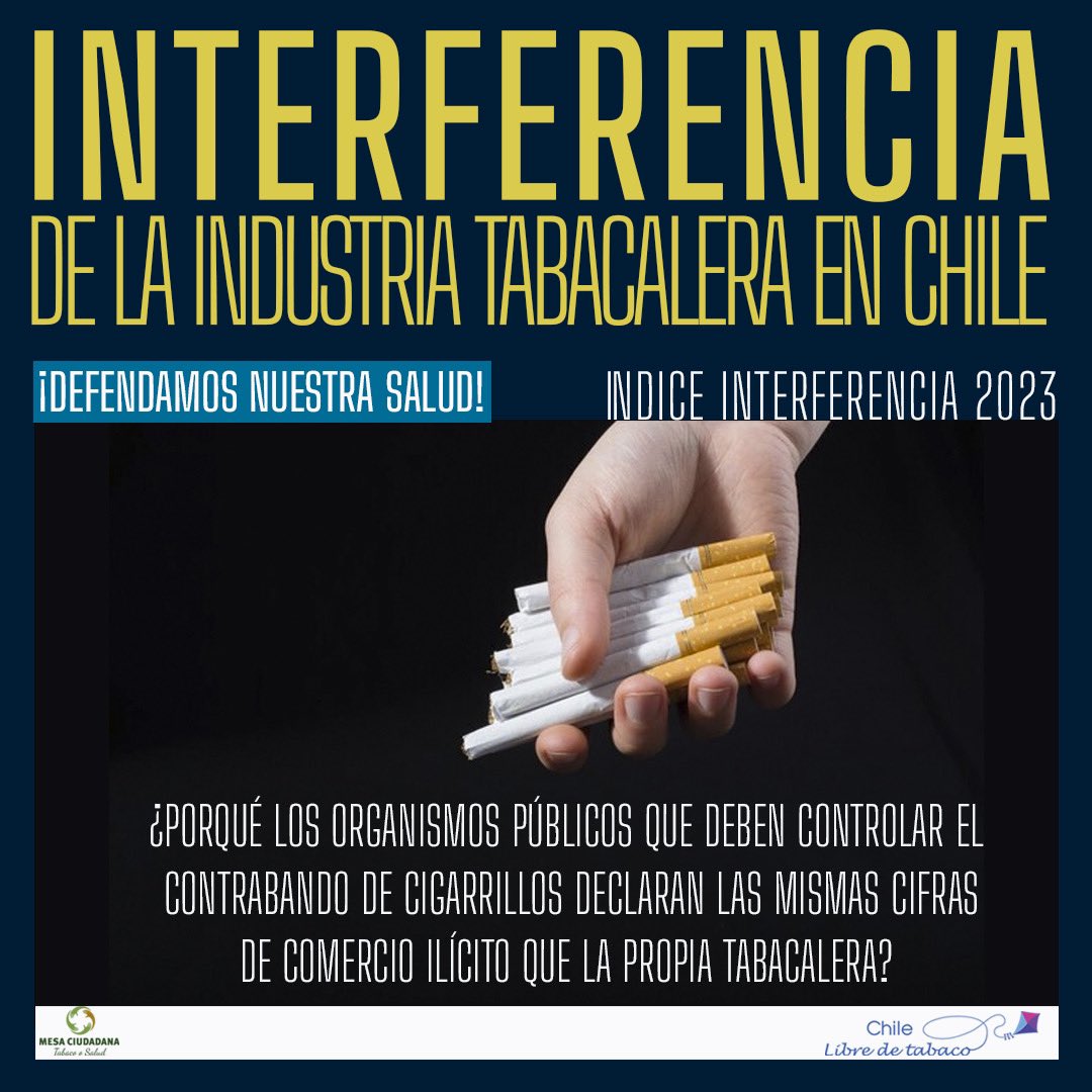 chilesintabaco's tweet photo. Porque trabajan juntos en una misma mesa (Observatorio de Comercio Ilícito) y el Estado no produce sus propios informes de contrabando, sólo asume lo que la industria le dice.
#defendamosnuestrasalud #nomasinterferencia #tabacoosalud https://t.co/7kXbwQwUio