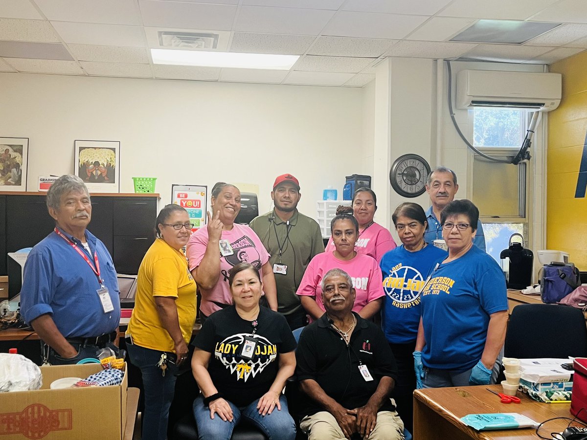 AHSTrojansAISD's tweet photo. It’s Custodian Appreciation Week, and we know that the Anderson Trojan Custodial Staff are the best on the planet! Thank you for everything that you do every day! #OneAnderson https://t.co/gkdAyYaOcX