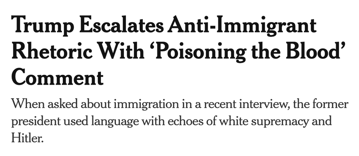 This story by @tripgabriel is buried in the NYT (people shared it a day later, after it was found on the Politics page), not given top-of-homepage prominence that the other story, which will stroke Trump's ego, has been given. nytimes.com/2023/10/05/us/…