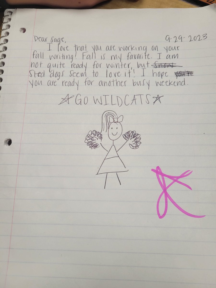 Mrs. Herrick's students <a href="/SLSDCrosby/">Crosby Elementary</a> write a journal entry to their parents telling them about their week, and then the parents write them back. I 💚 this! It sure beats the "What did you do in school?" "Nothing" conversation most parents get! #AcademicGrowth #SocialGrowth