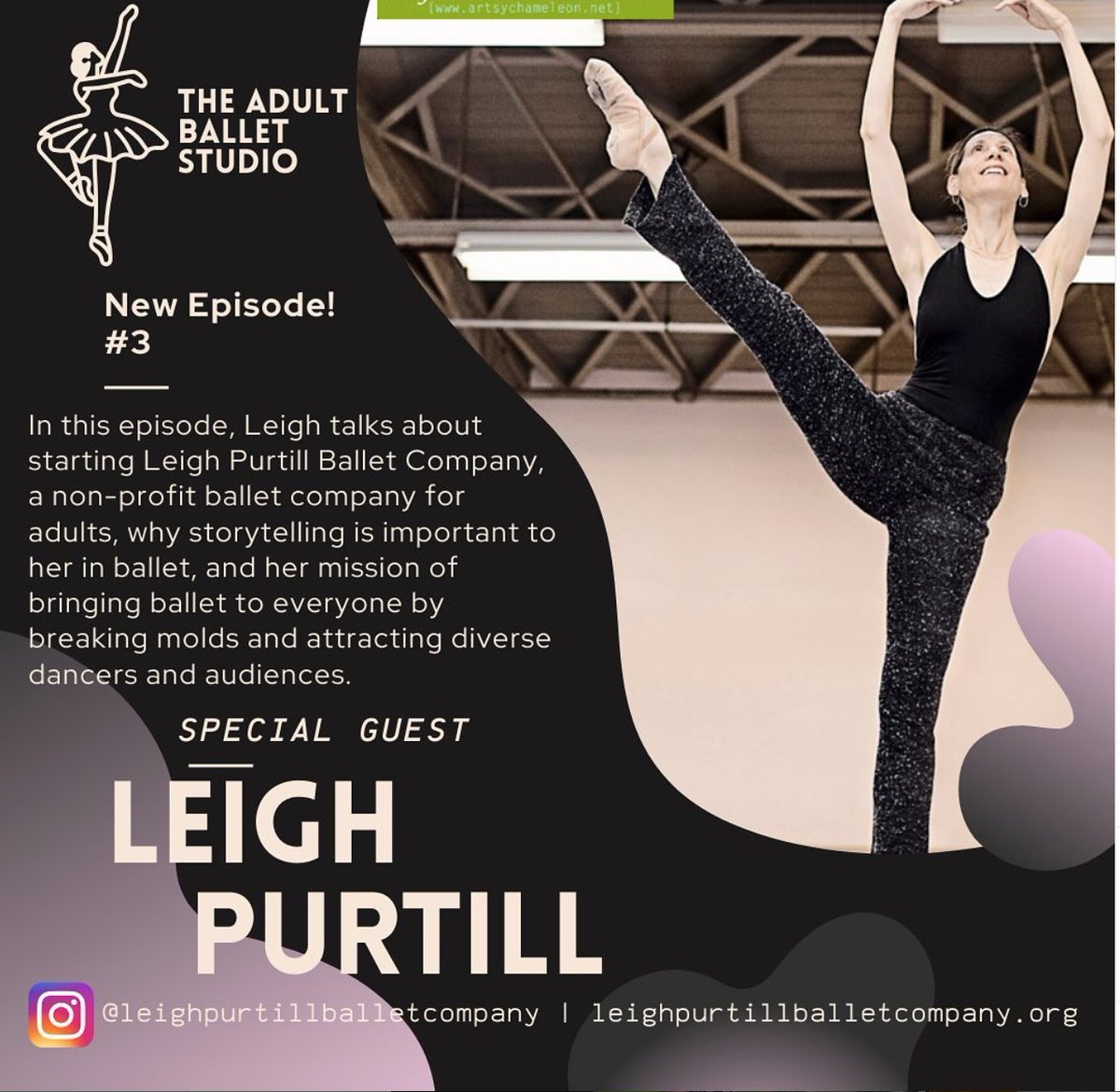 Get to know company director Leigh Purtill in the latest edition of the #AdultBalletStudio podcast. Leigh discusses #Cracked , the books she authored and if #SweetSorrow is coming out of the crypt anytime soon. Give this fascinating show a listen ! podcasts.apple.com/us/podcast/the…