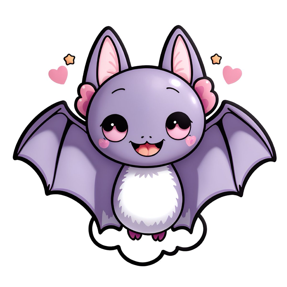 Die-Cut Sticker featuring a Kawaii Purple Bat! 🦇💜 Add a touch of whimsy and charm to your belongings with this adorable and unique decal.  #WhimsicalDesign #ArtsyDecor #BatLoverGift #StickerAddict #LaptopDecal #NotebookStickers #EtsyShop #SupportSmallBusiness #HappyShopping 💕