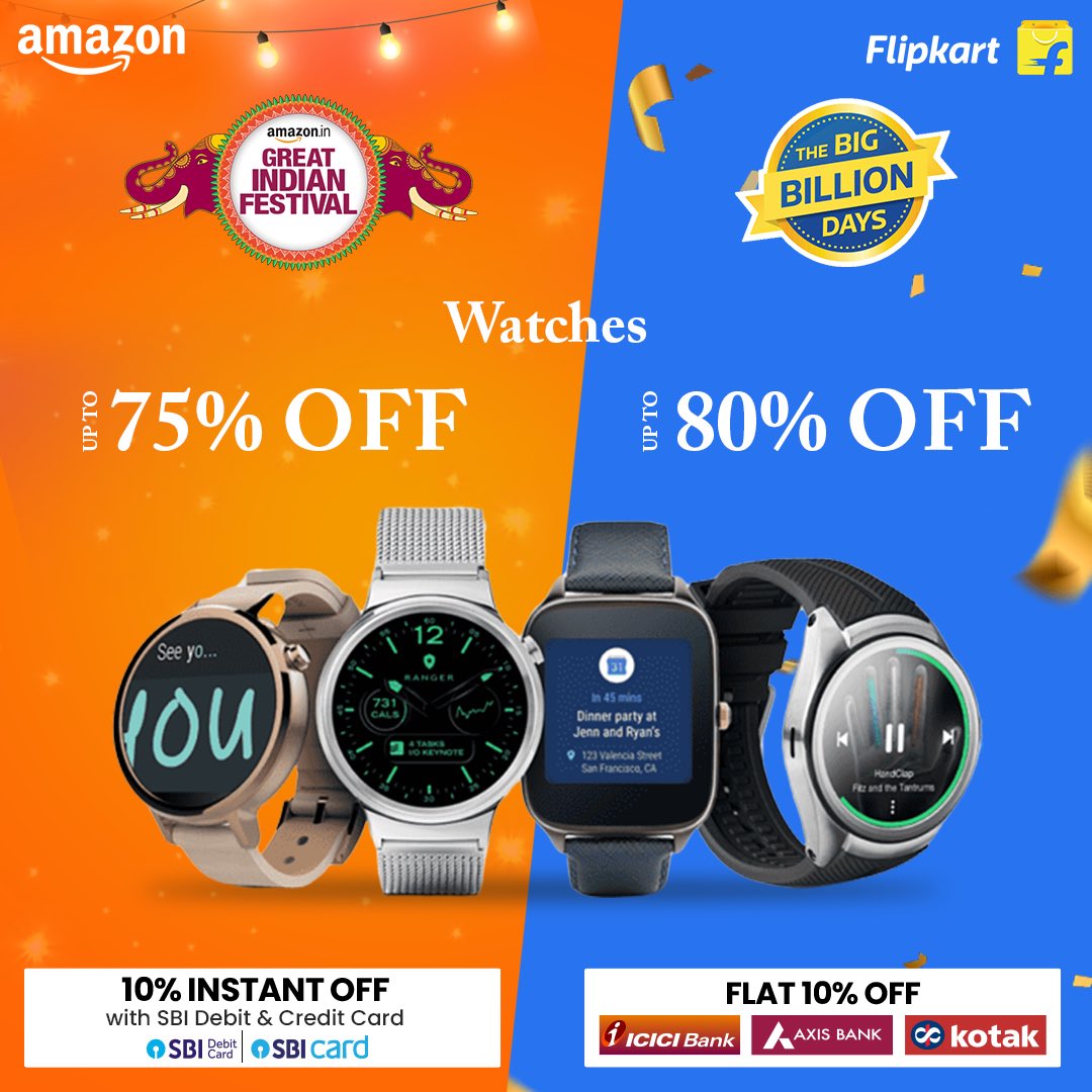 #amazongreatindianfestival #flipkartbigbilliondays #amazonoffers #amazondeals #amazonsale #amazonsales #flipkartoffers #flipkartsale #pricedrop #bankoffers #extradiscount #discountshopping #dailydeals #watches #womenwatch #menwatch #womenwatches #menwatches #smartwatches