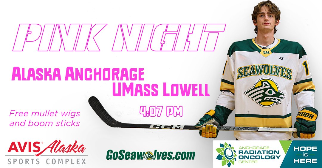 Game Day!

We are giving away mullet wigs and boom sticks compliments of Anchorage Radiation Oncology Center at tonight's game.

📺 - shorturl.at/kvzT5
📊 - shorturl.at/tvRW0