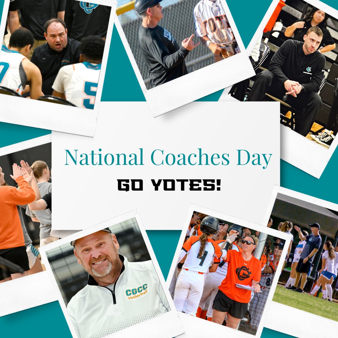 CGCCAthletics's tweet photo. October 6th is National Coaches Day! Shout out to our amazing Coyote Coaches! Not all are pictured but all are valued! https://t.co/1fQRsRhvRh