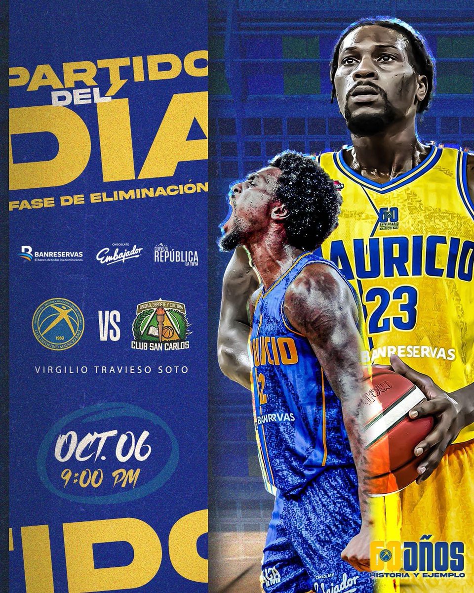 ¡QUE EMPIECEN LOS JUEGOS DEL HAMBRE! 😎🔥🏀

Hoy vamos con todo, una vez más, y con la mostaza recargada 💛💙

⏰ 9:00PM ⏰

📍PALACIO DE LOS DEPORTES VIRGILIO TRAVIESO SOTO 

📺 TRANSMISIÓN EN VIVO POR YOUTUBE / ABADINA OFICIAL 🔴

#MauricioBaez #Baloncesto #Abadina #TBS