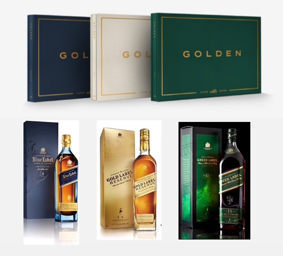 was jungkook inspired by his fav whiskeys for golden covers ???😭