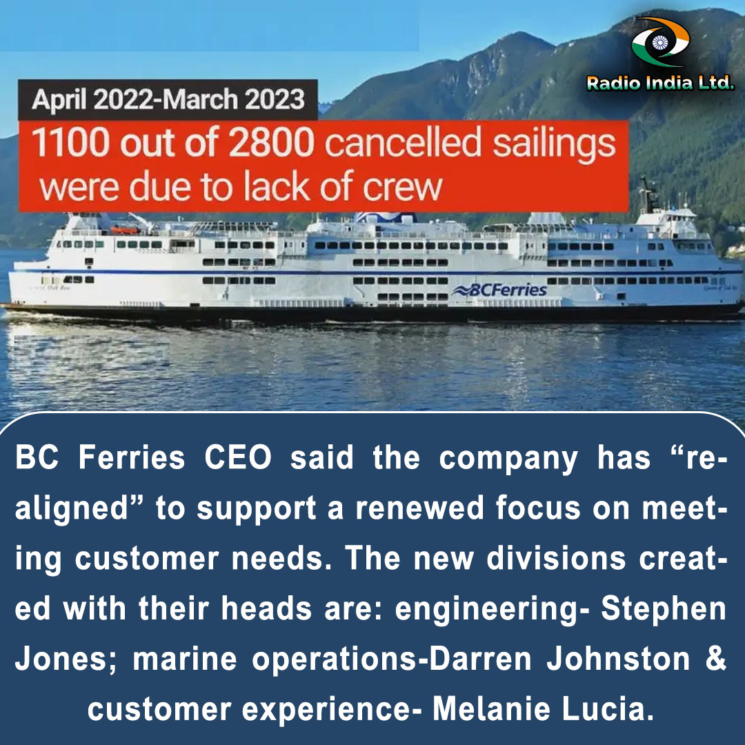 #BCFerriesCEO said the c#ompany has “realigned” to #support a renewed #focus on #meeting customer needs. The new #divisions created with their heads are: engineering- #StephenJones; marine operations-#DarrenJohnston & customer experience- #MelanieLucia.