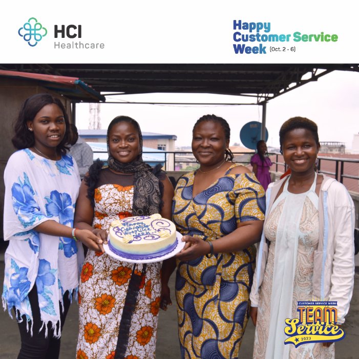HealthcareIntl_'s tweet image. Happy CS Week to us.

We really appreciate you (valued customers) for your continued patronage &amp;amp; believe in HCI Healthcare. 

We will not relent in delivering quality 
&amp;amp; excellent healthcare services to you. 

Thank you!

#CustomerServiceWeek #teamservice2023 #hcihealthcarehmo