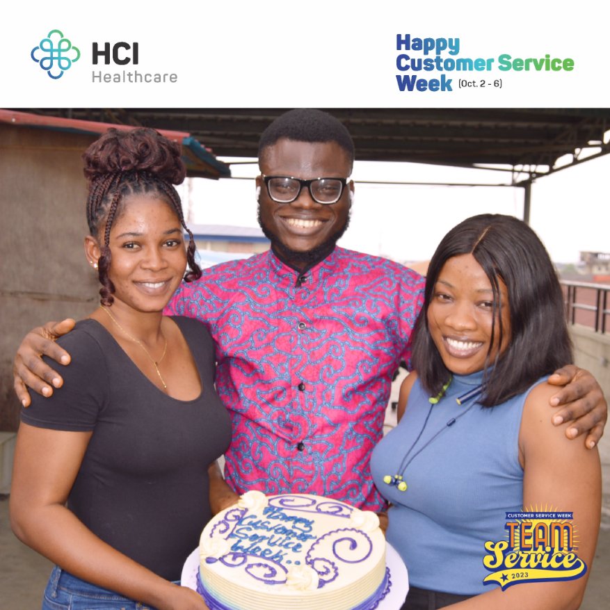 HealthcareIntl_'s tweet image. Happy CS Week to us.

We really appreciate you (valued customers) for your continued patronage &amp;amp; believe in HCI Healthcare. 

We will not relent in delivering quality 
&amp;amp; excellent healthcare services to you. 

Thank you!

#CustomerServiceWeek #teamservice2023 #hcihealthcarehmo