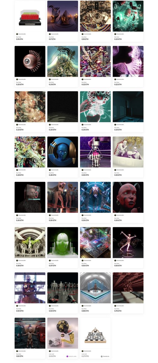 NFT 
AremStudio Collection on <a href="/foundation/">Foundation 🌐</a> 
3D Animations