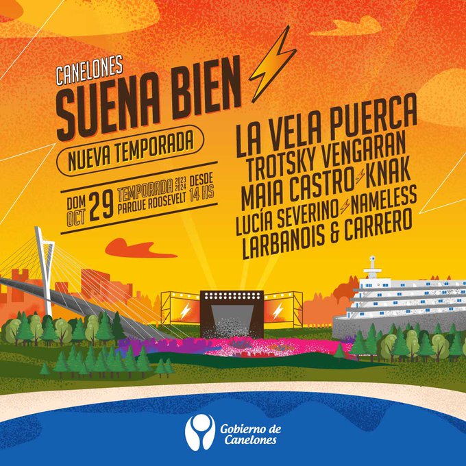 🚌✨ #NOSVAMOSENBUS 🚌✨
COMUNÍCATE - #Florida al @parque_roosevelt #CanelonesSuenaBien ⚡098118694 🤟👏
Metele que son pastele! 
@lavela_oficial @trotskyvengaran y mucho más! 

🗓️ 29 de octubre tenemos un gran encuentro en Parque Roosevelt!!