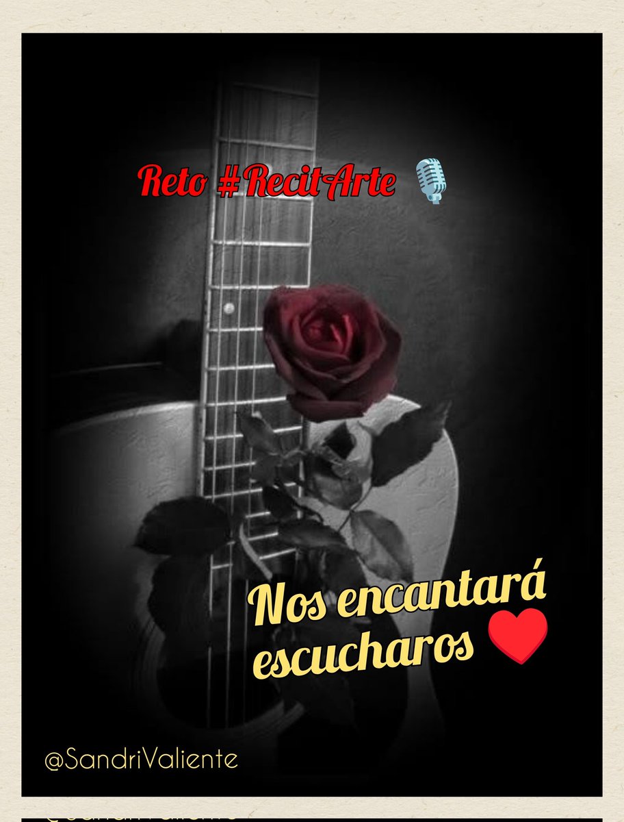 Sandrivaliente's tweet photo. Volvemos con #RecitArte!
Responded a esta publicación con un audio, vídeo o lo que queráis recitando a vuestro autor favorito o vuestras propias letras.

Os animáis?? Nos encantará escucharos ♥️ https://t.co/j1BYbvFXJU