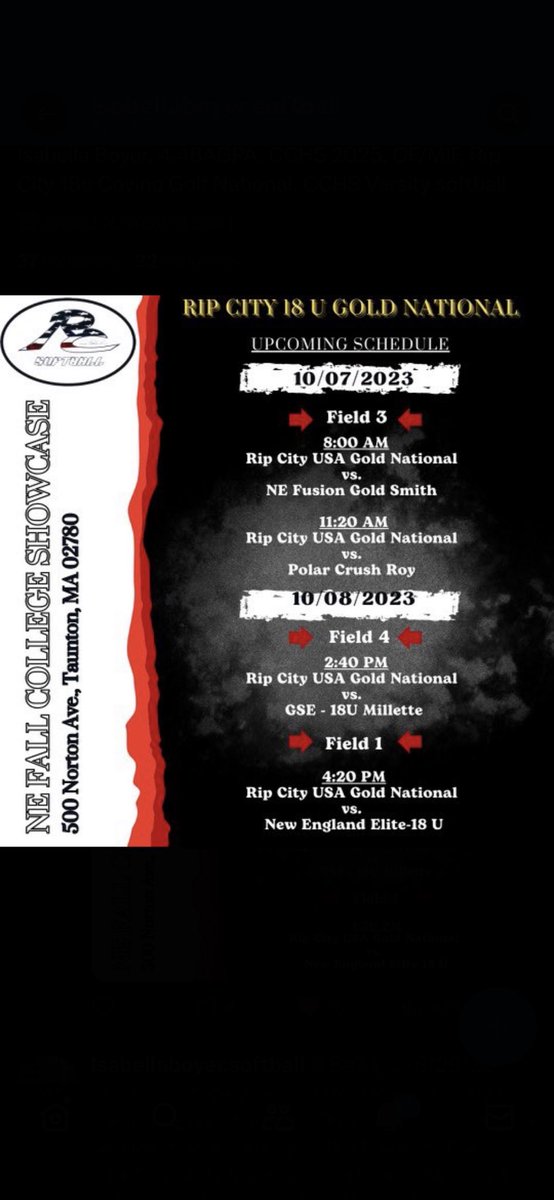 Pumped for a fun weekend on the field with the team! Can’t wait to get after it!