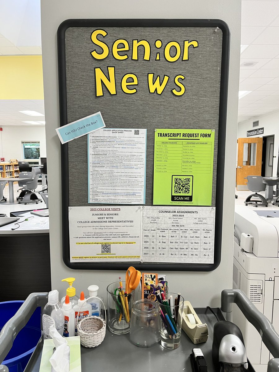 Seniors- check out the updated bulletin board in the TLC and note the deadlines for transcript requests! <a href="/jlhs_counseling/">JLHS School Counseling</a>  <a href="/jlawadvocate/">The Advocate</a>