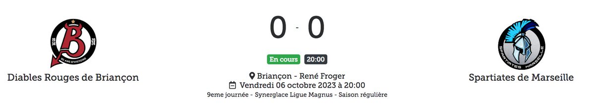 LigueMagnus's tweet photo. Fin du premier tiers à l'Ile Lacroix et René Froger ⏱️

#SLMHockey #ROUHOR #BRIMAR https://t.co/pahaLORvIb