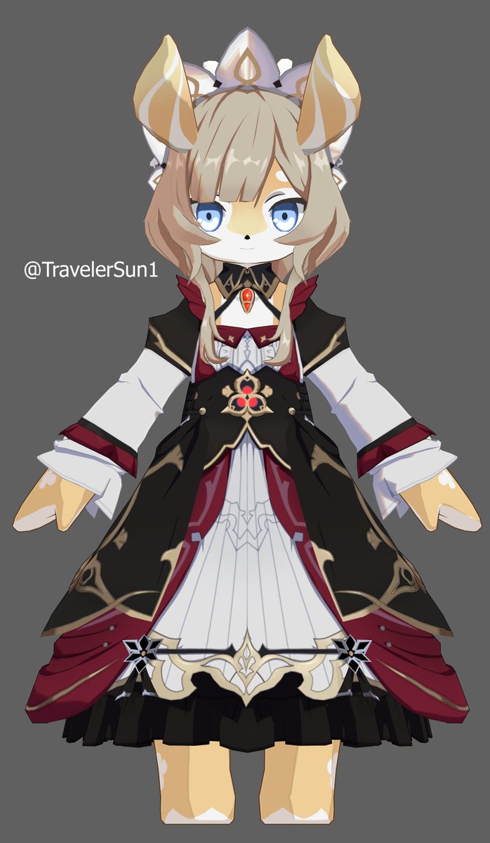 TravelerSun1's tweet image. #sandrone #桑多涅 #GenshinImpactFontaine #Melusine #Genshin click-click-Robot