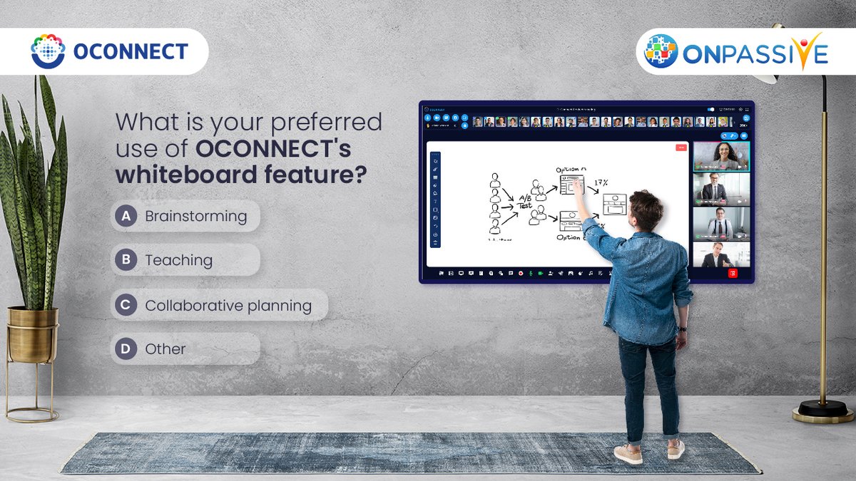Don't miss out on the chance to have fun while learning about OCONNECT. Test your skills now!

#OCONNECT #ONPASSIVE #TheFutureOfInternet #VirtualConferencePlatform #OnlineMeetingPlatform #whiteboard #CTA #ONPASSIVEECOSYSTEM #backgroundthemes #videopresentation