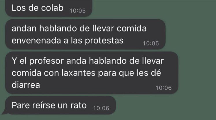 MoratayaYoel's tweet photo. Que peligroso esto, catedrático de la UFM dando instrucciones para envenenar comida y llevárselas a los manifestantes. https://t.co/1d4j8CBfu7