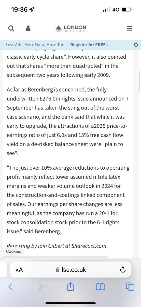 Muammercakirogl's tweet image. Berenberg hikes target price on Synthomer #synt