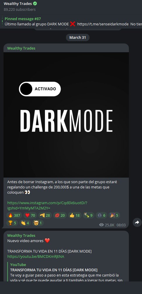 dezzifx's tweet photo. Alex Gonzales will "leave" social media. 
Now "Dark Mode" is the trendy excuse for not addressing the accusations.  Similar to their friend&amp;partner "El sensei," they didnt want to show their face after being accused of fraud #setandforget https://t.co/YFmG05NhHF