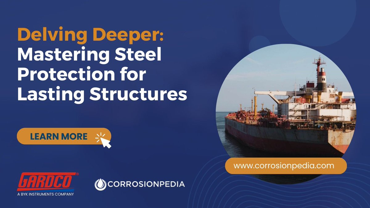 corrosionpedia's tweet image. Beneath the Surface: Guarding Your Investments from Corrosion. Explore our comprehensive guide to corrosion prevention and structural longevity. 
@Gardco 

Learn more: buff.ly/3rPdi9o 

#SteelProtection #CorrosionPrevention #InvestmentSafety