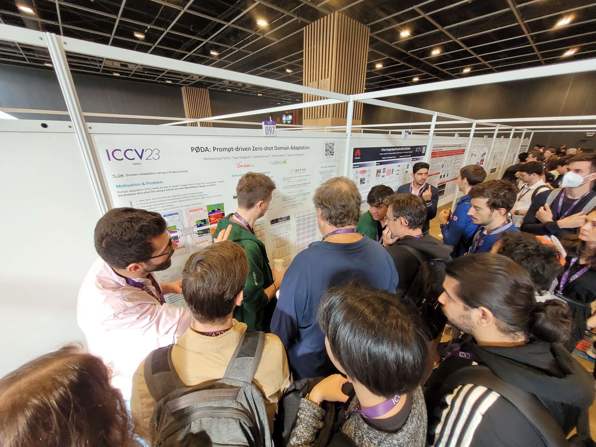 Thanks all for coming to Paris <a href="/ICCVConference/">#ICCV2025</a> and making it such an amazing event.  
As warned, we brought the whole <a href="/valeoai/">valeo.ai</a> family, interns and seniors alike, and it was a blast! 
We are so happy to share good papers, discussions and laughs. What an amazing community #ICCV2023