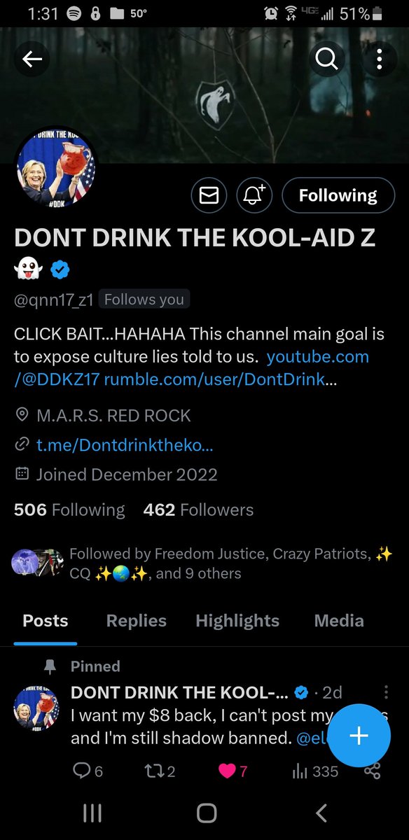 CryptoBULLiever's tweet photo. Here is another new follower ๐ was
#Xcited to get...Thanks for the
follow back @qnn17_z1 ...๐
_=7...17๐71
๐ am 7...Just sayin
P.S. ๐ is โก๏ธ...DO N๐ซT DRINK THE
K๐ซ๐ซL-AID!!! https://t.co/OJyhFSw924
