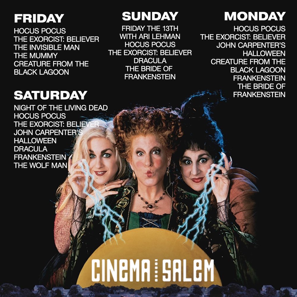 Rainy weekend ahead but have no fear!! CinemaSalem.com