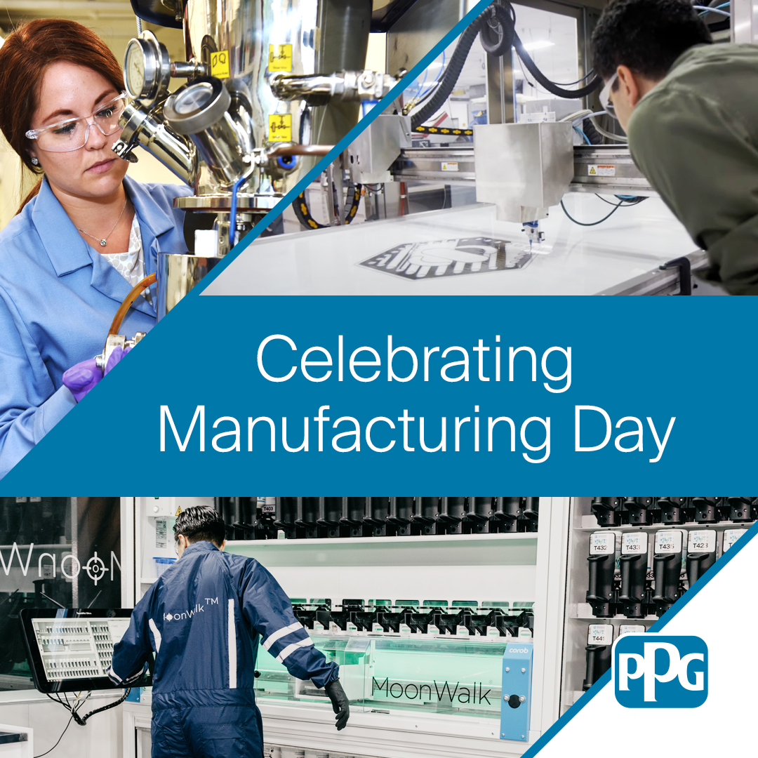 Together with the PPG Foundation, we're investing $2 million through 2025 in workforce development initiatives for future skilled workers.

We're #PPGproud of our expert manufacturing teams who work to embody our purpose to protect and beautify the world every day. #MFGDay23