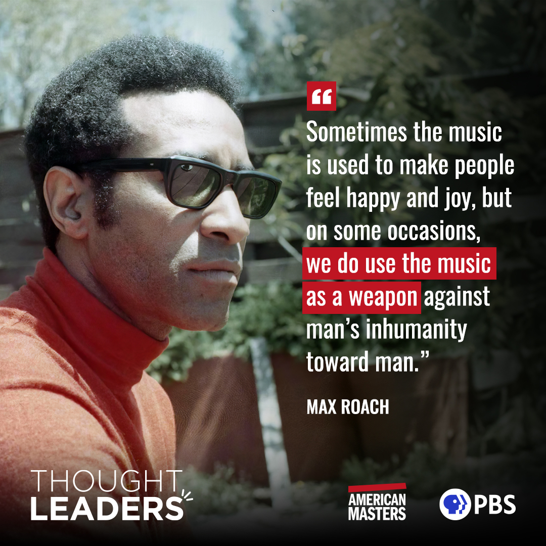 Experience the groundbreaking sounds of bebop pioneer, virtuoso percussionist and bandleader Max Roach. 'American Masters – Max Roach: The Drum Also Waltzes' premieres tonight at 9:00 pm on Thirteen. #AmericanMastersPBS