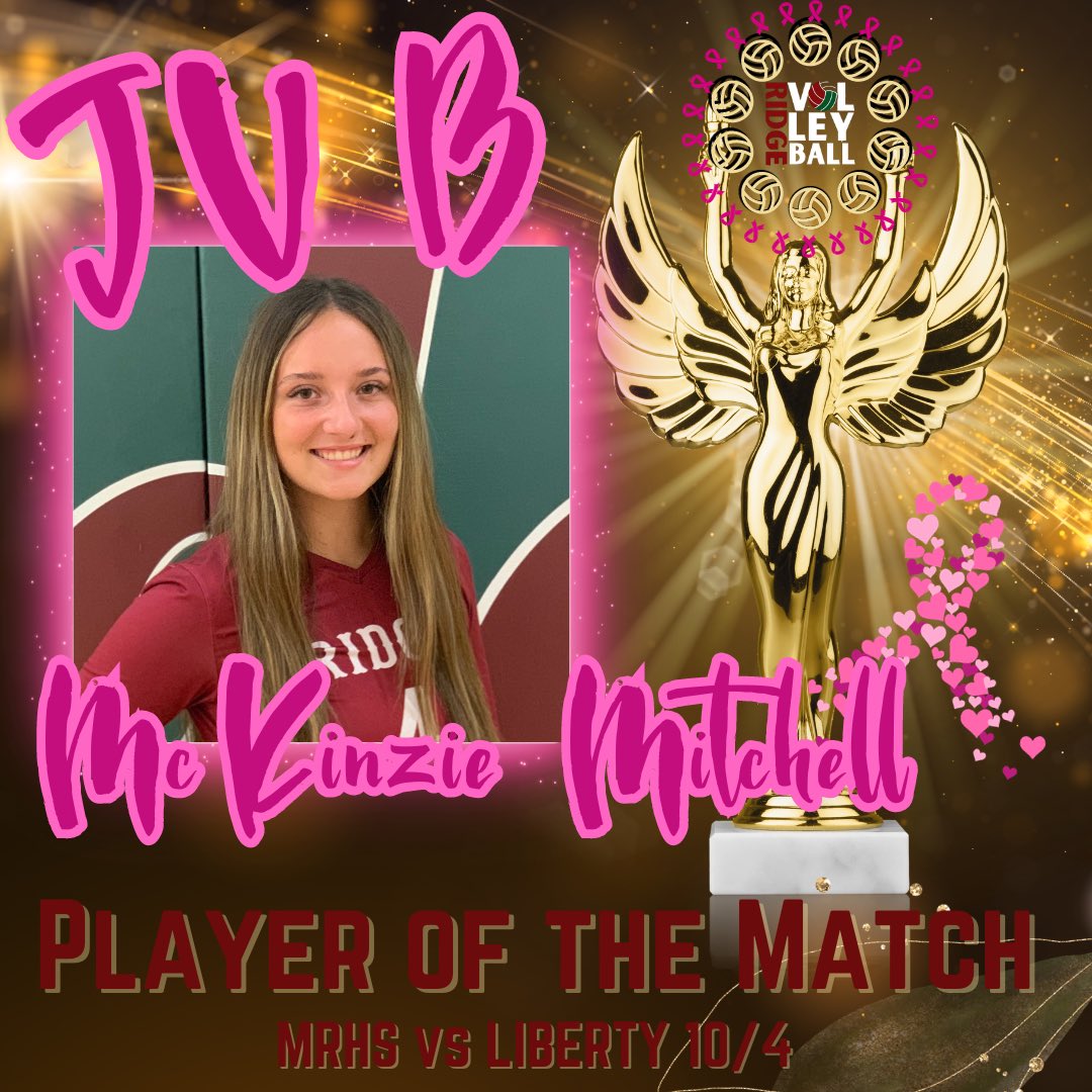 Congratulations Kinzie on an incredible match!! Your steady serving, passing and tough swings helped your team battle through this match. Great job!!