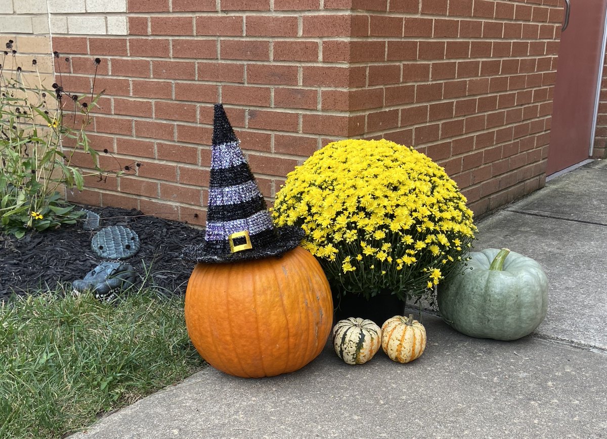 🍁Our building has been decorated for the season! Thanks to our <a href="/PTO_DES/">DES PTO</a> volunteers for beautifying our entrances! 🍂
