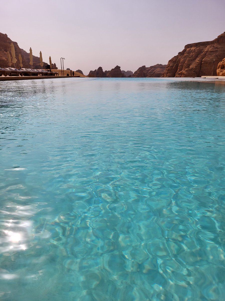 Ininity pool at ourhabitas.com/alula/ 
An amazing experience! A must stay when visiting     Al Ula Saudi Arabia