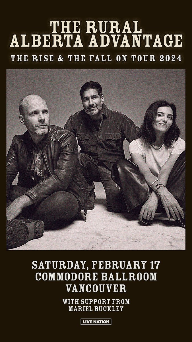 PEAK Concert Reminder! Tickets to The <a href="/ruralalberta/">The RAA</a> Advantage are on sale now! Find details at thepeak.fm/events/394598/