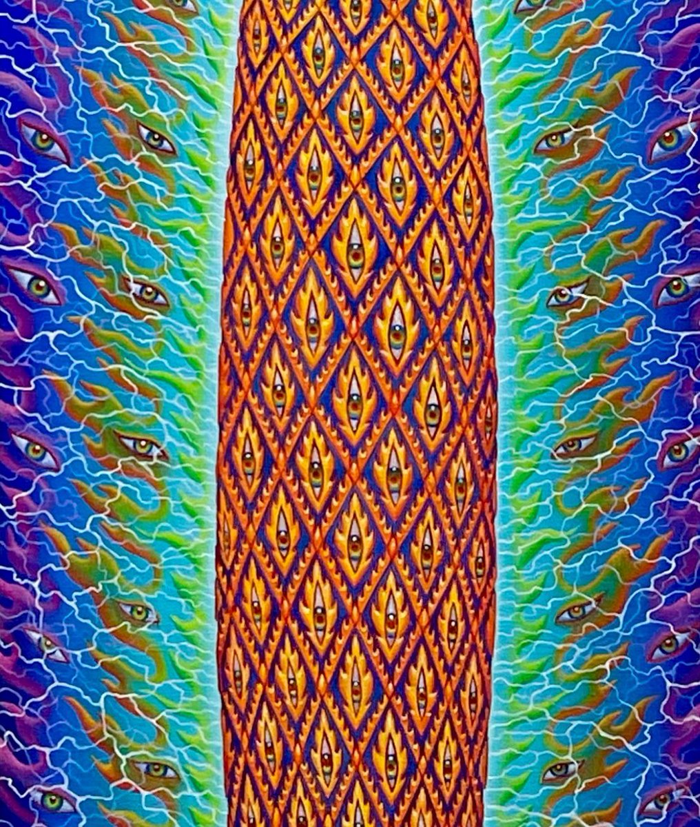 alexgreycosm's tweet photo. I’ve been painting some unusual beings lately…

Pillar of Awareness (detail), 2023, oil on linen https://t.co/szvlWM7VkD